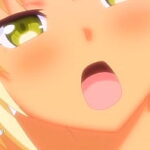 cute blonde girl on the beach hentai